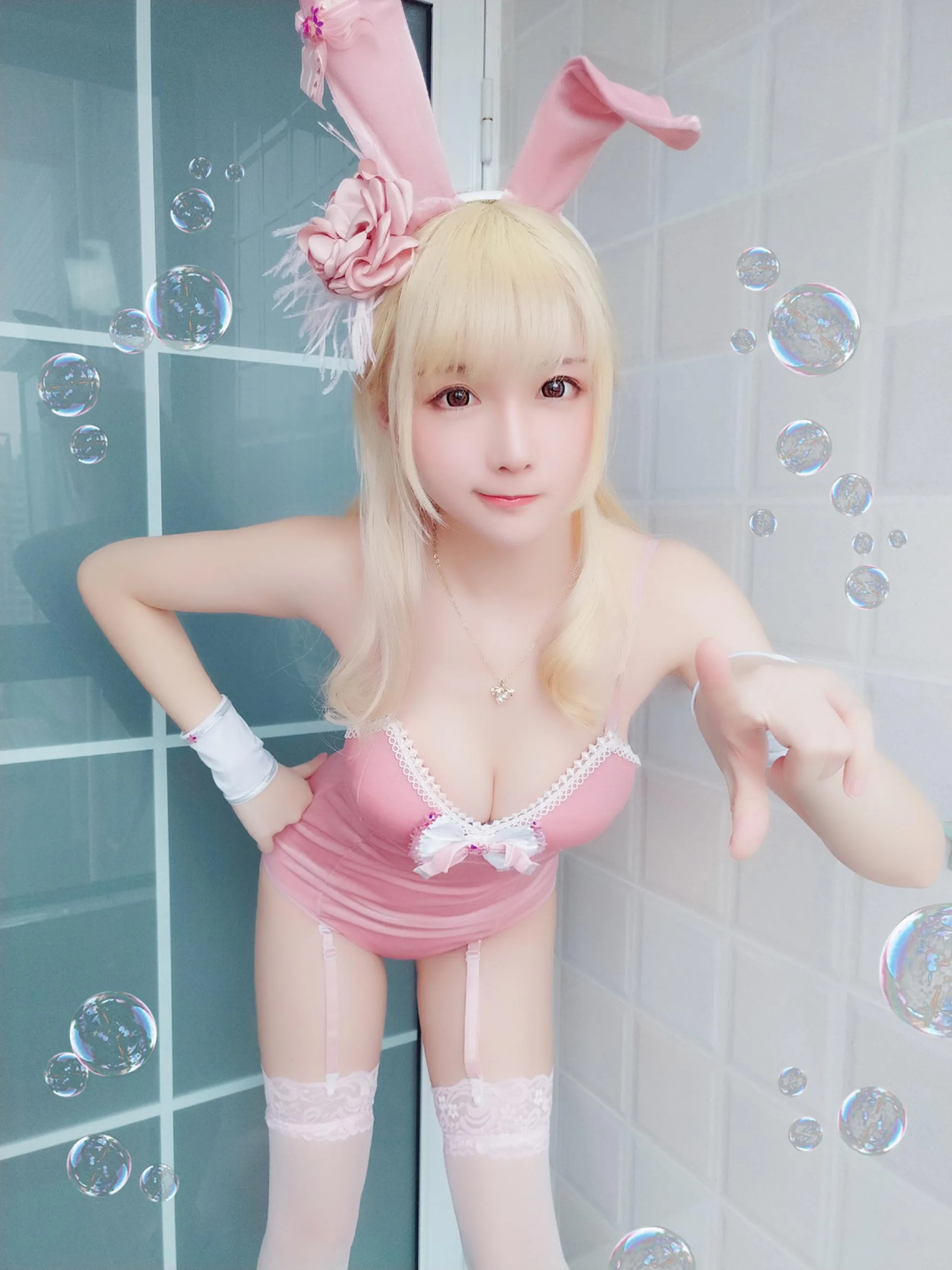星之迟迟 – VOL.01 粉红泡泡包-PINK兔女郎（31P） [31P]插图2